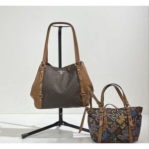 2 Authentic Michael Kors Sullivan Tote & Carrie Large Logo Shoulder Bag